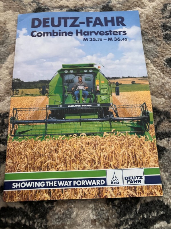 Deutz-Fahr M 35.75 M 36.40 Combine Harvester Brochure FCCA25