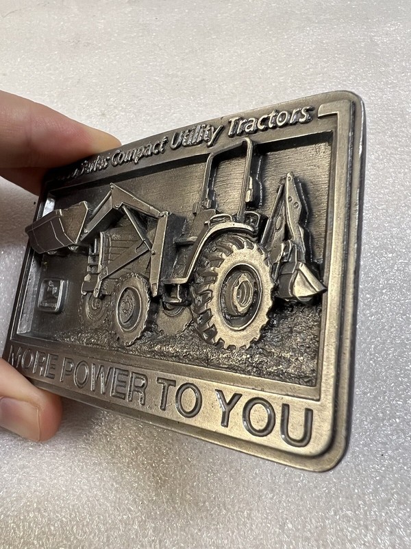 1998 John Deere 4000 Series 4500 Tractor Backhoe Introduction Belt Buckle DEALER gallery