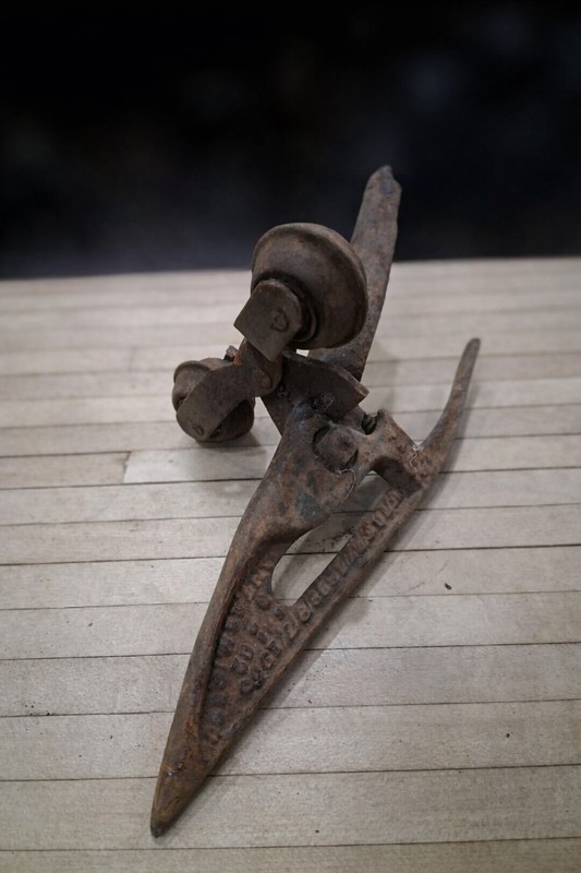 W Gatermann Mfg Crop Lifter Plow Point Manitowoc WI Farm Implement Antique