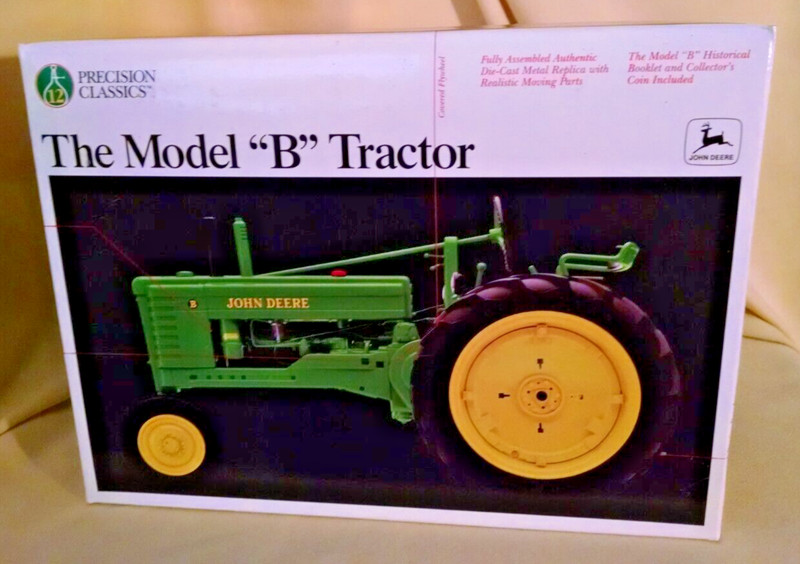 JOHN DEERE TRACTOR B PRECISION CLASSICS #12 NO 5107 1:16 1997 COIN BOOKLET CLIP. gallery