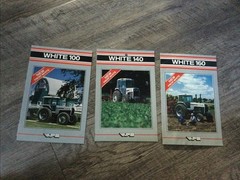 Lot Of 3 White Tractor Brochures 100, 140, & 160 White Farm Equipment