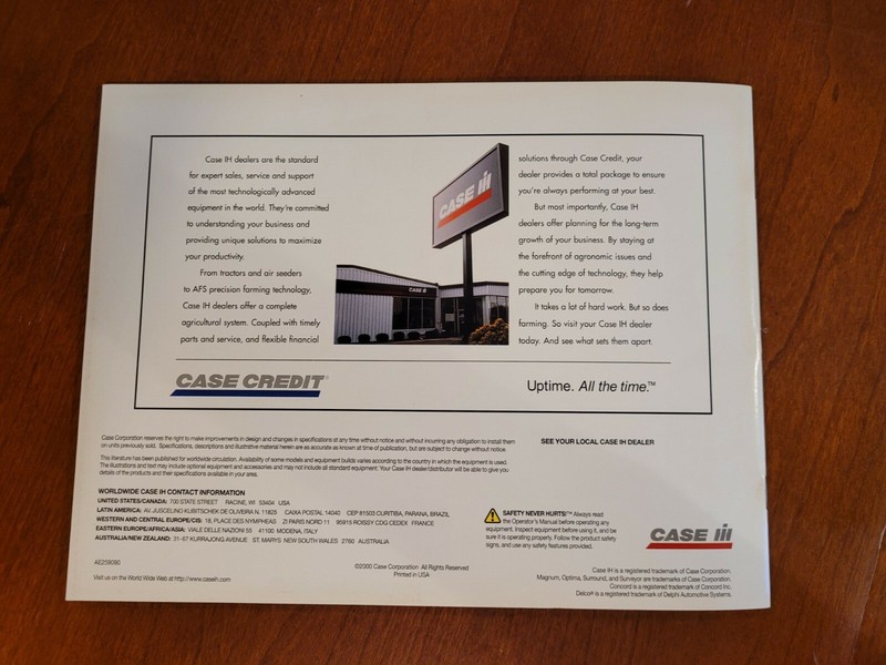 Case IH MX Magnum Series Tractor Sales Brochure # AE259090 year 2000 145-235 HP gallery