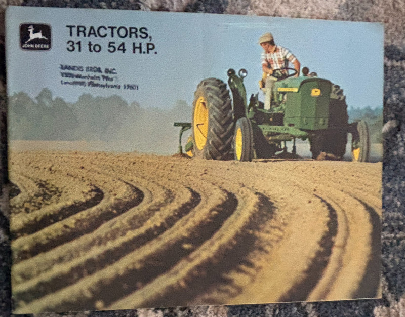 John Deere 820 1020 1520 2020 Tractor For 1969 Brochure DCPA26