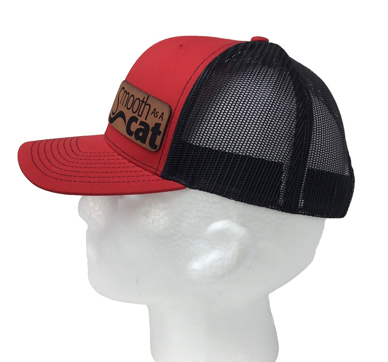 Caterpillar Cat Equiq “Smooth As a Cat” Red Richardson 112 Truckler SnapBack Cap