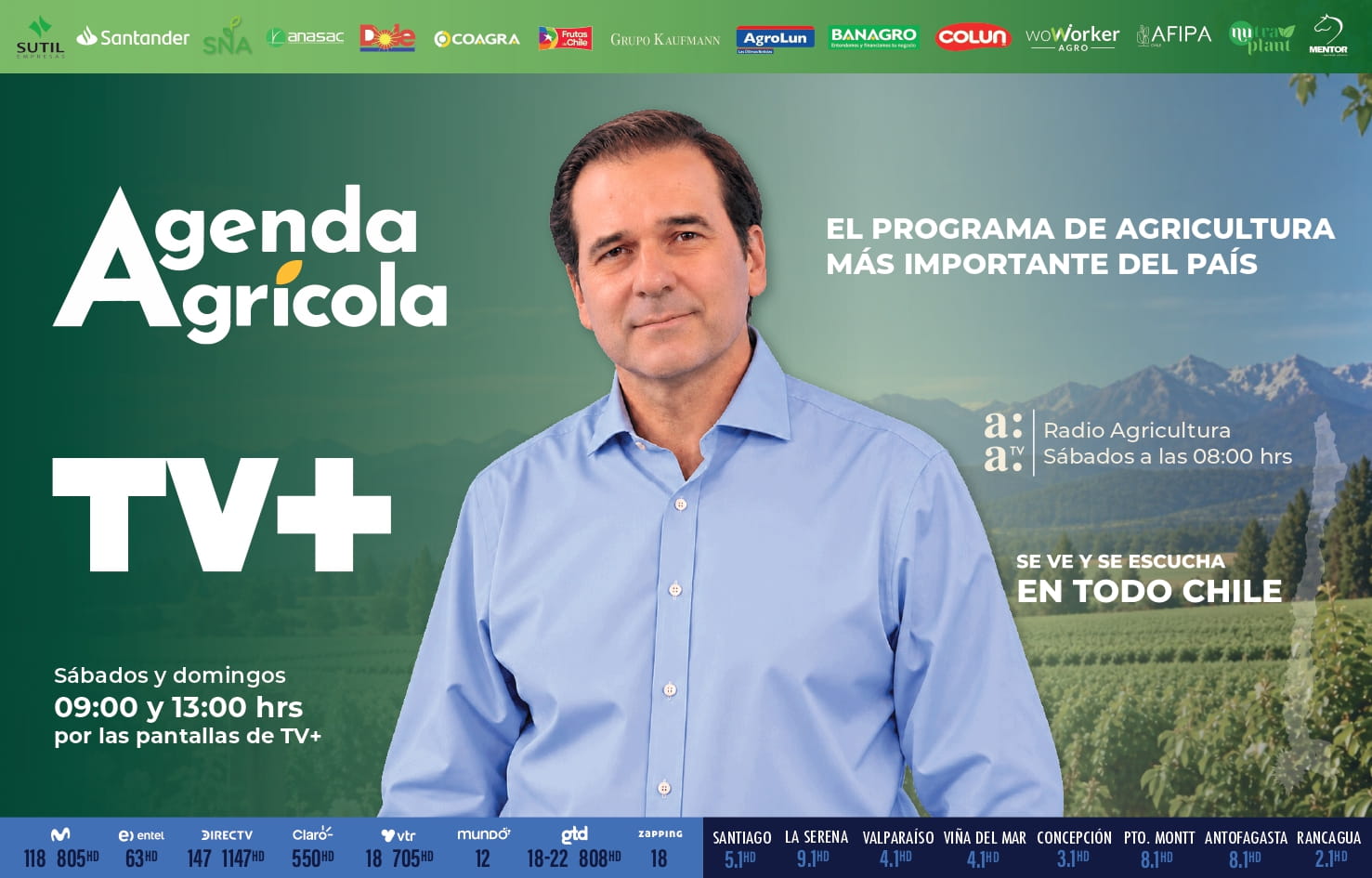 Todos los sábado y domingo